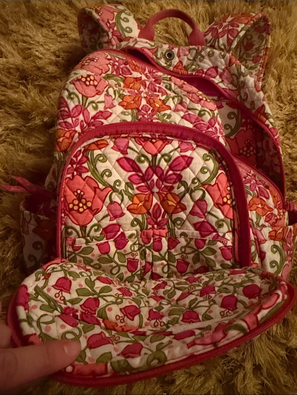 Vera Bradley Campus Backpack in the retired Lilli Bell pattern